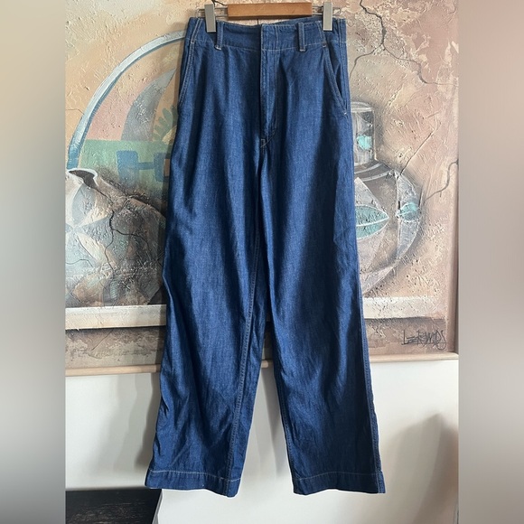 Uniqlo High-waisted Wide Leg denim jeans - Picture 2 of 9